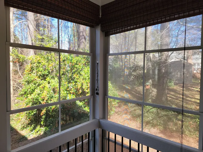 Residential window washing in Charlotte NC with clean streak-free windows